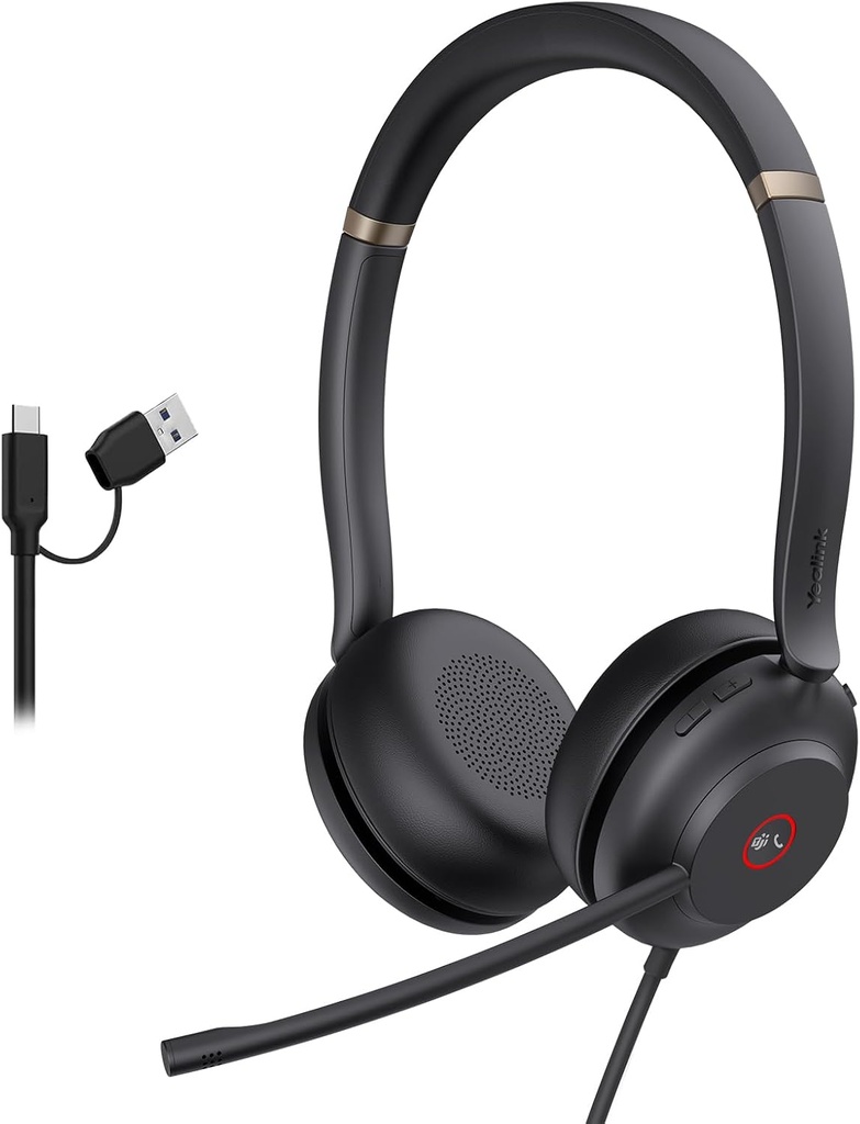 Yealink UH37 USB Headset w/Noise Cancelling Mic